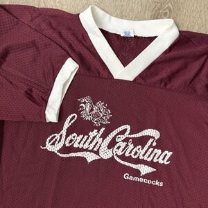 Vintage 80s Artex South Carolina Gamecocks Jersey Men's Medium Red Made In USA